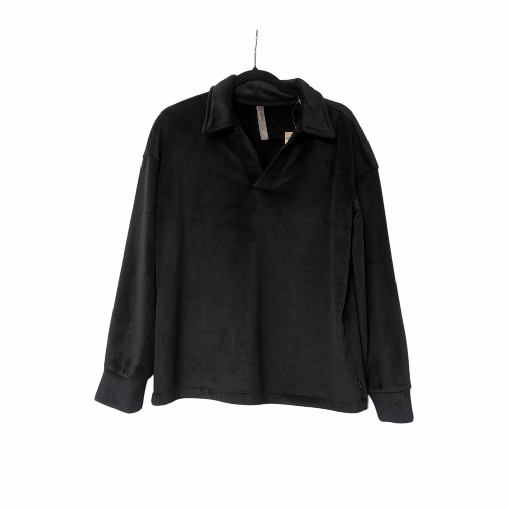 Mondetta Corduroy Fleece Pullover V Neck Sweater